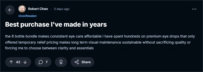 EyeVitalis Reddit Review